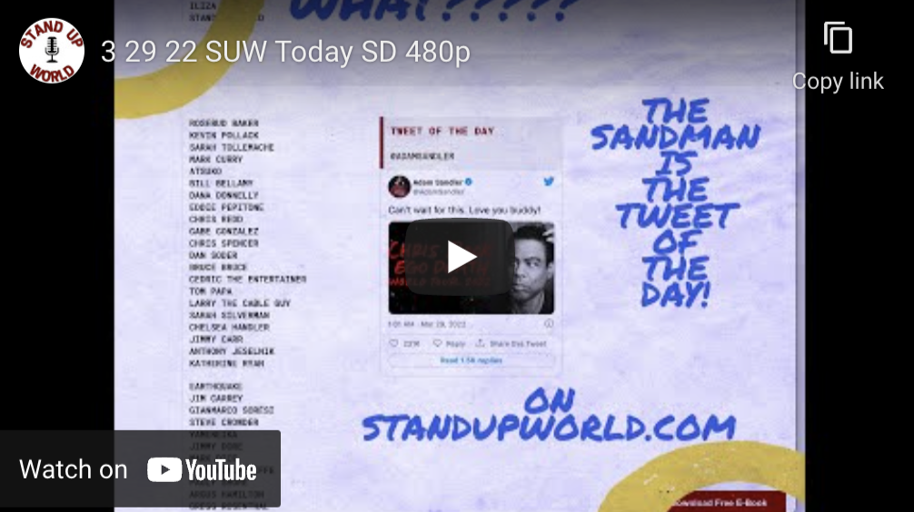 Featured image for “ALL THE ‘OF THE DAY’S’ TODAY ON STANDUPWORLD”