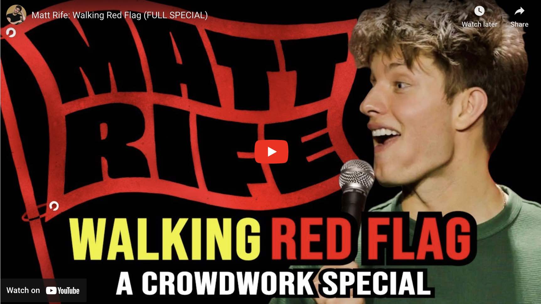 Featured image for “MATT RIFE’S RED FLAG SPECIAL”
